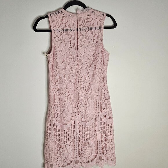 NWT Pink Lace Cocktail Dress Small - Picture 3 of 12